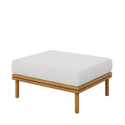 Wren Outdoor Teak Ottoman By Modway For Patio