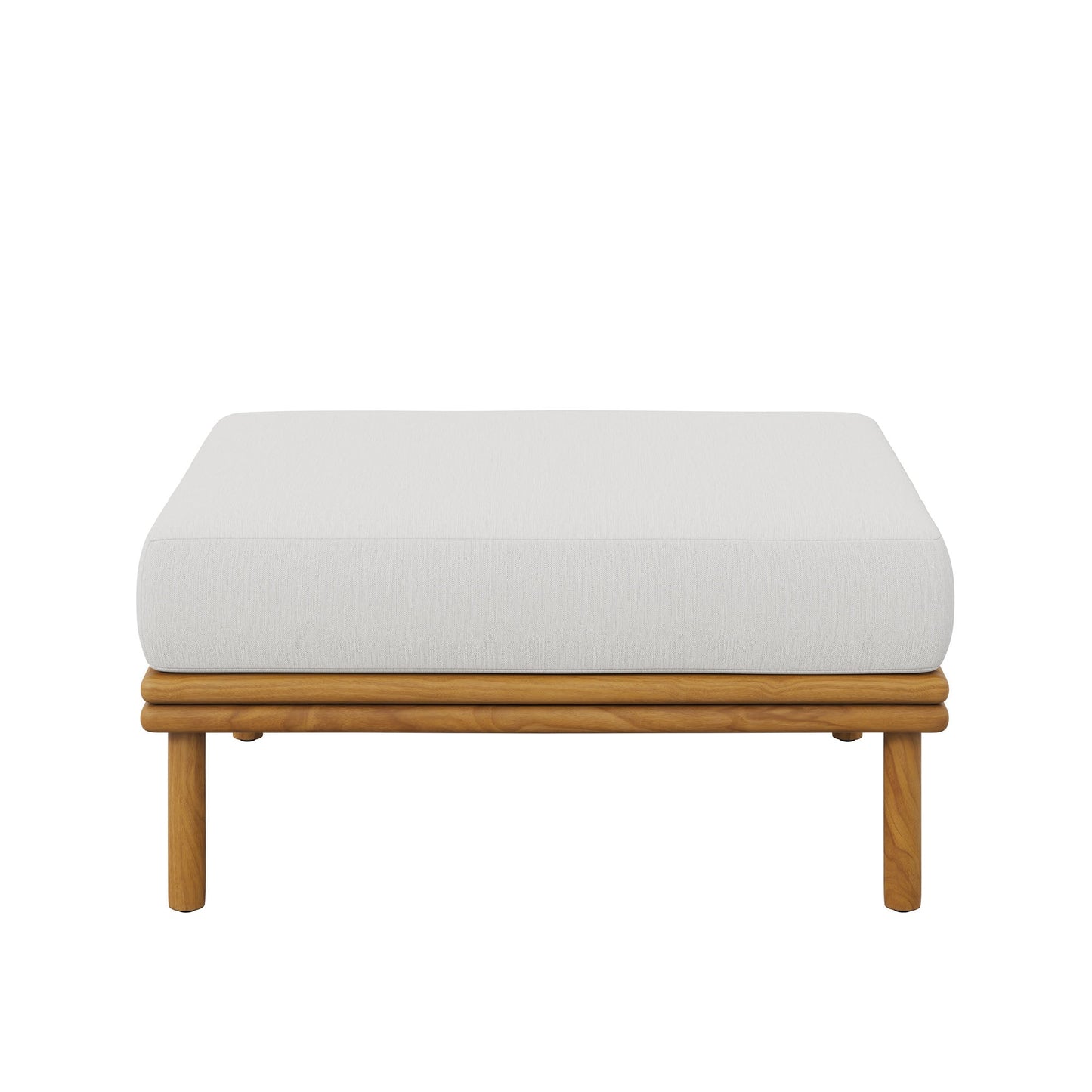 Wren Outdoor Teak Ottoman By Modway For Patio