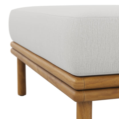 Wren Outdoor Teak Ottoman By Modway For Patio