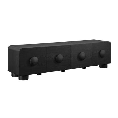 Sonnet 69-inch low-profile TV stand in dark wood by HouseOfZazla on Tampa Home & Garden Store