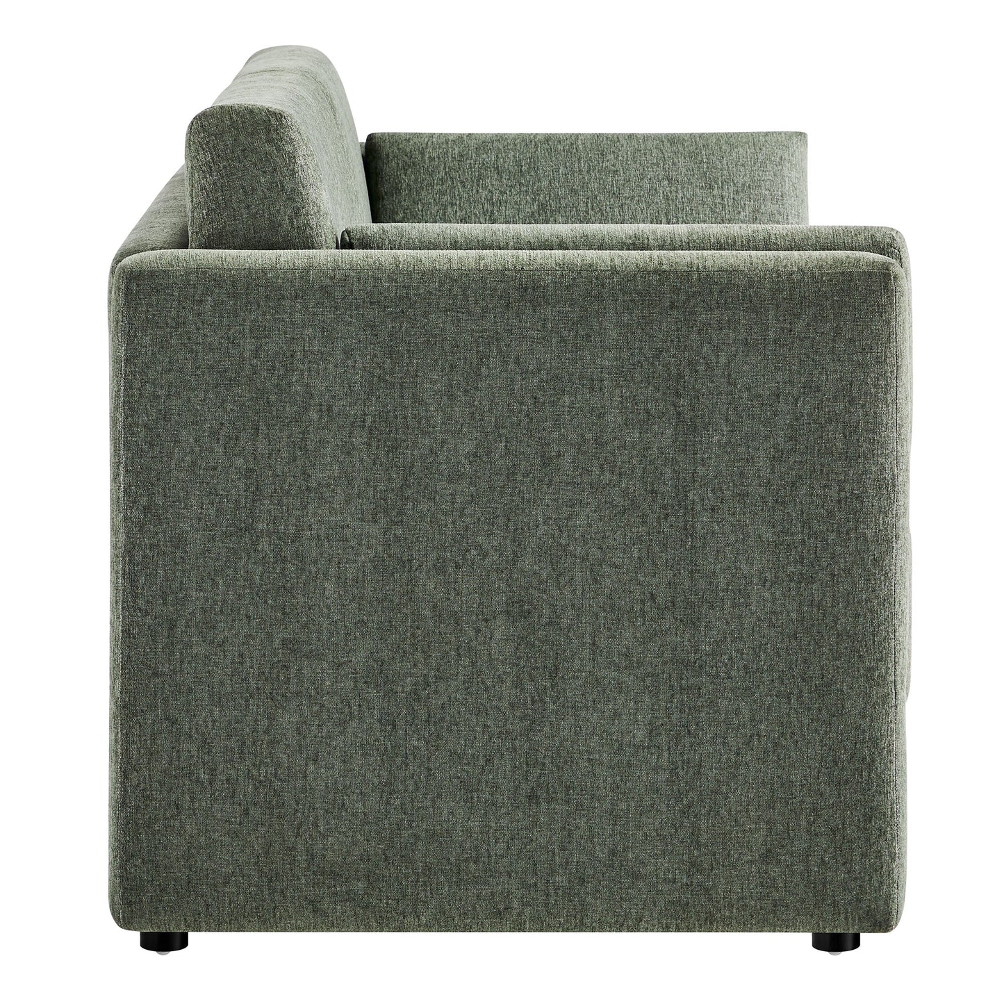 Linden Heathered Chenille Sofa for Bedroom