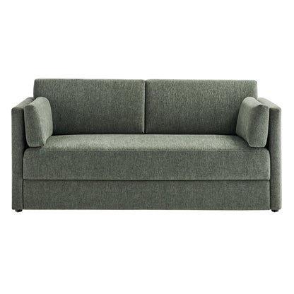Linden Heathered Chenille Sofa for Bedroom
