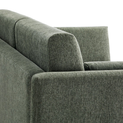 Linden Heathered Chenille Sofa for Bedroom