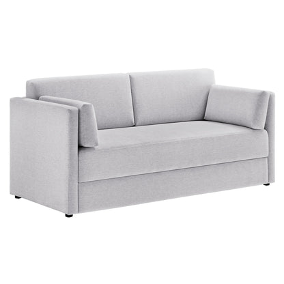 Linden Heathered Chenille Sofa for Bedroom
