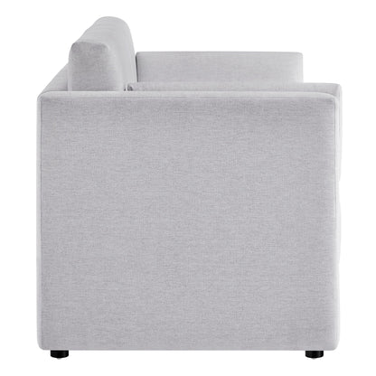 Linden Heathered Chenille Sofa for Bedroom