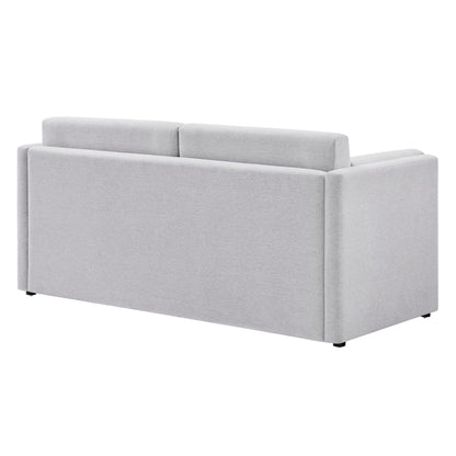 Linden Heathered Chenille Sofa for Bedroom