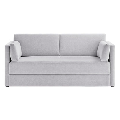Linden Heathered Chenille Sofa for Bedroom