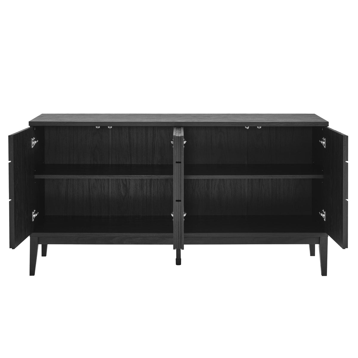 Modway Samos 62-inch sideboard, dark wood buffet with dual cabinet doors on Tampa Home & Garden Store