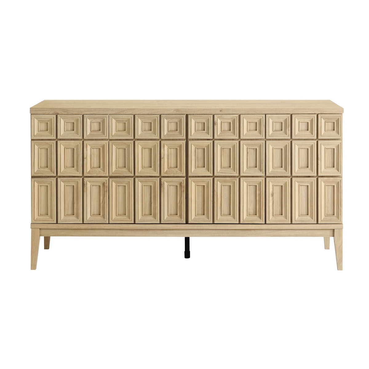 Samos 62in sideboard in oak with square-panel doors, buffet by HouseOfZazla on Tampa Home & Garden Store