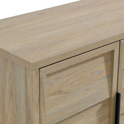 Sinya 4-Door Sideboard by Modway in light oak finish; buffet cabinet with visible grain on Tampa Home & Garden Store