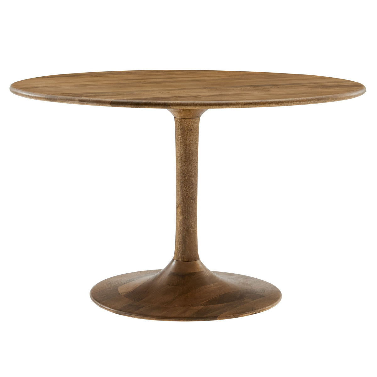 Lippa 48in round solid wood dining table by Modway with pedestal base on Tampa Home & Garden Store
