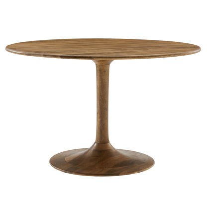 Lippa 48in round solid wood dining table by Modway with pedestal base on Tampa Home & Garden Store