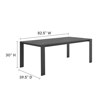Tahoe Aluminum Outdoor Patio Dining Set and Chair