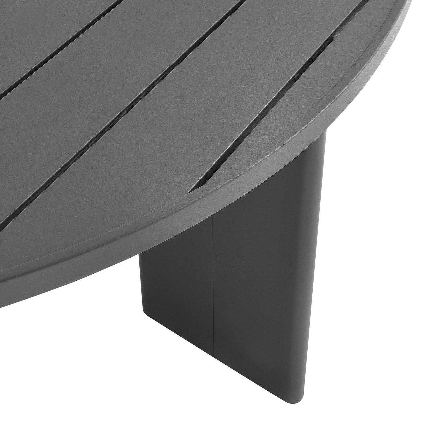 Modway Tahoe Round Outdoor Aluminum Dining Table