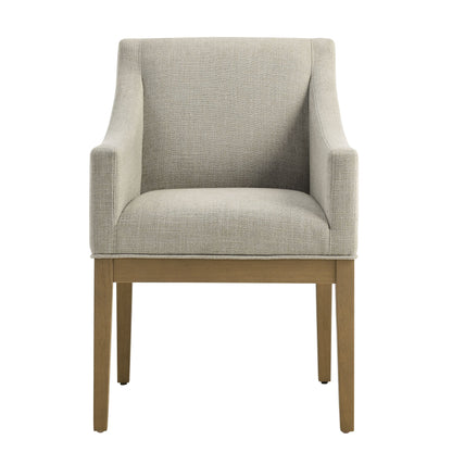 Alton Fabric Upholstered Dining Armchair beige fabric with wooden legs Modway on Tampa Home & Garden Store
