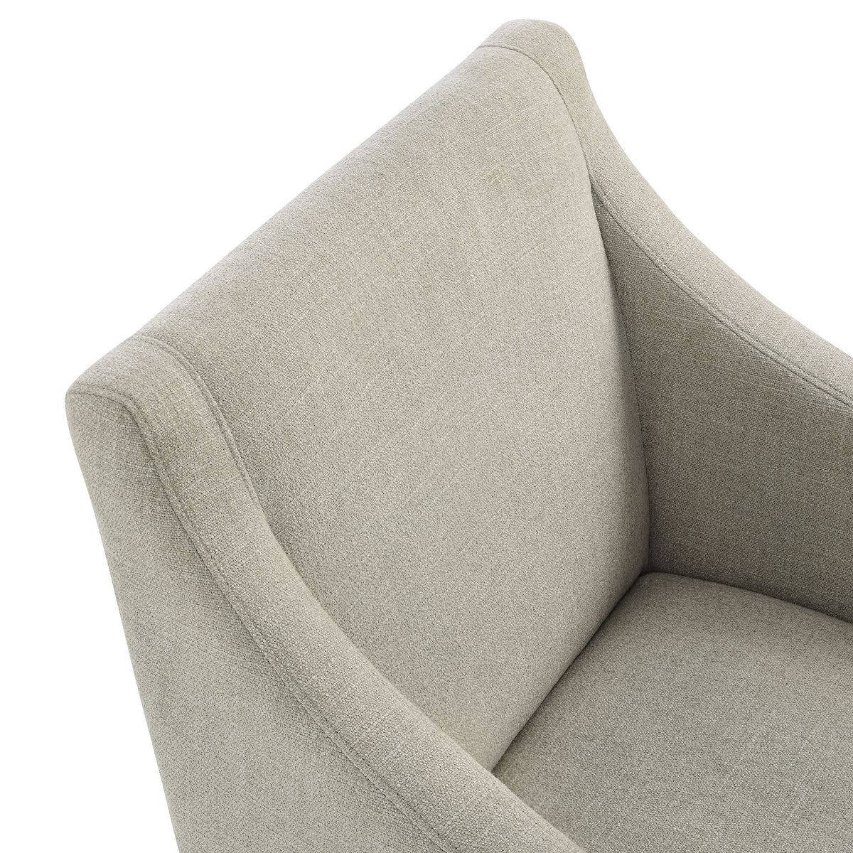 Alton Fabric Upholstered Dining Armchair by Modway in beige textured fabric with curved arm on Tampa Home & Garden Store