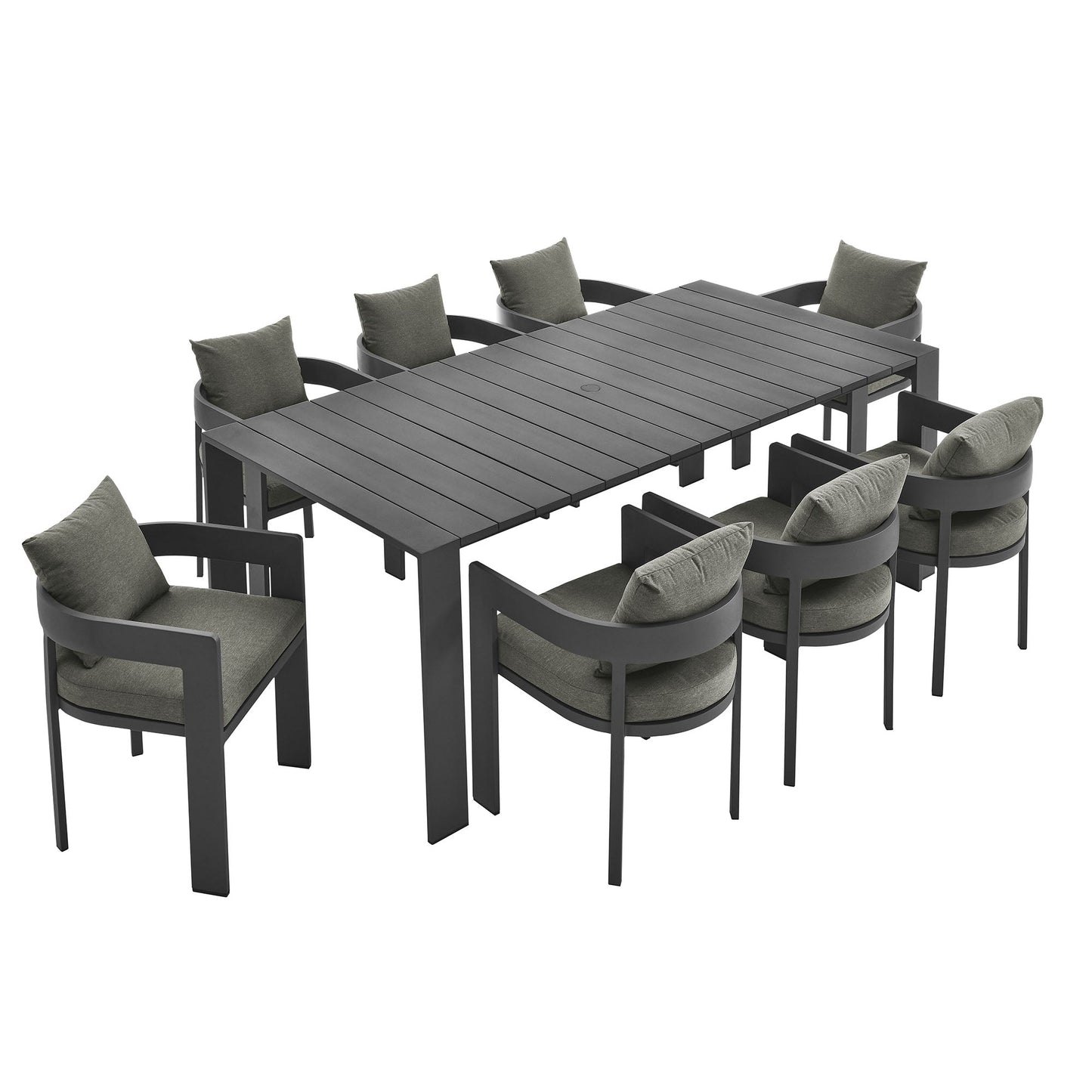 Tahoe Aluminum Outdoor Patio Dining Set and Chair