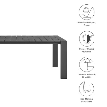 Tahoe Aluminum Outdoor Patio Dining Set and Chair