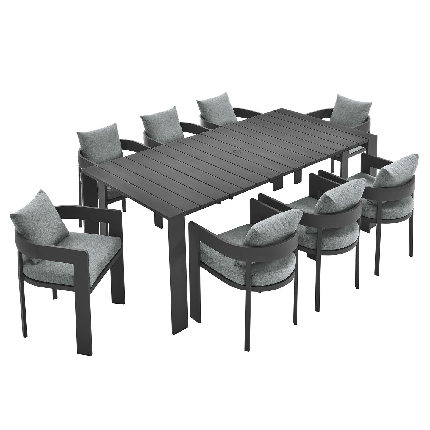 Tahoe Aluminum Outdoor Patio Dining Set and Chair