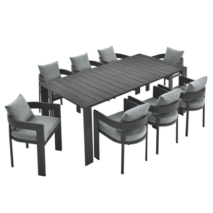 Tahoe Aluminum Outdoor Patio Dining Set and Chair