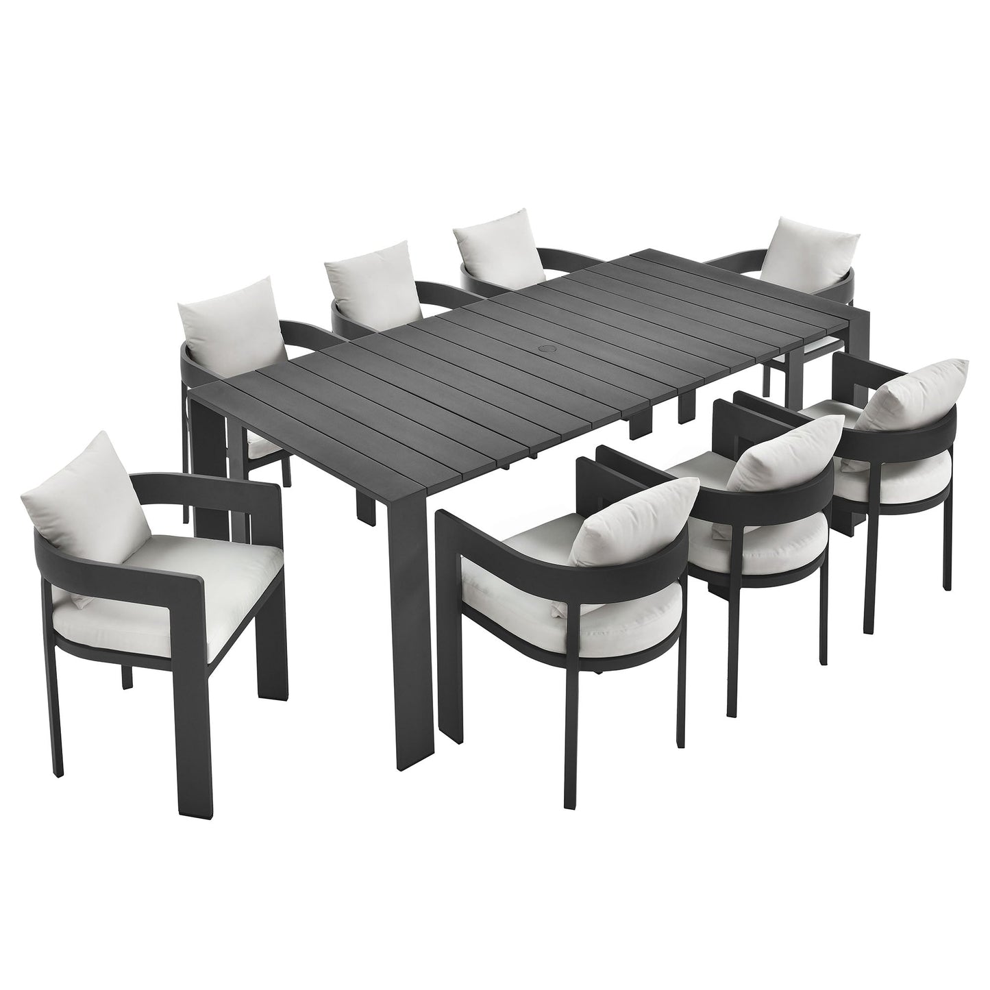 Tahoe Aluminum Outdoor Patio Dining Set and Chair