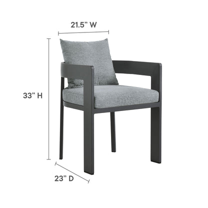 Modway Tahoe and Aluminum Patio Dining Set