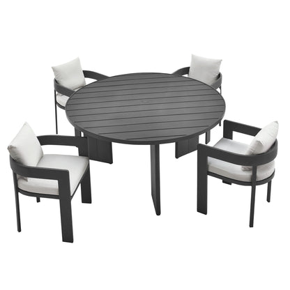 Modway Tahoe and Aluminum Patio Dining Set