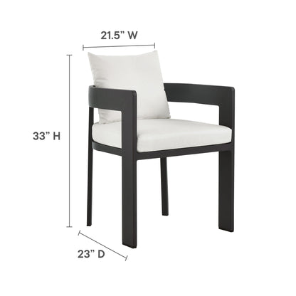 Modway Tahoe and Aluminum Patio Dining Set