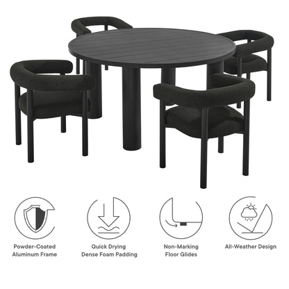 Nautica 5-Piece Round Table and Chairs Set