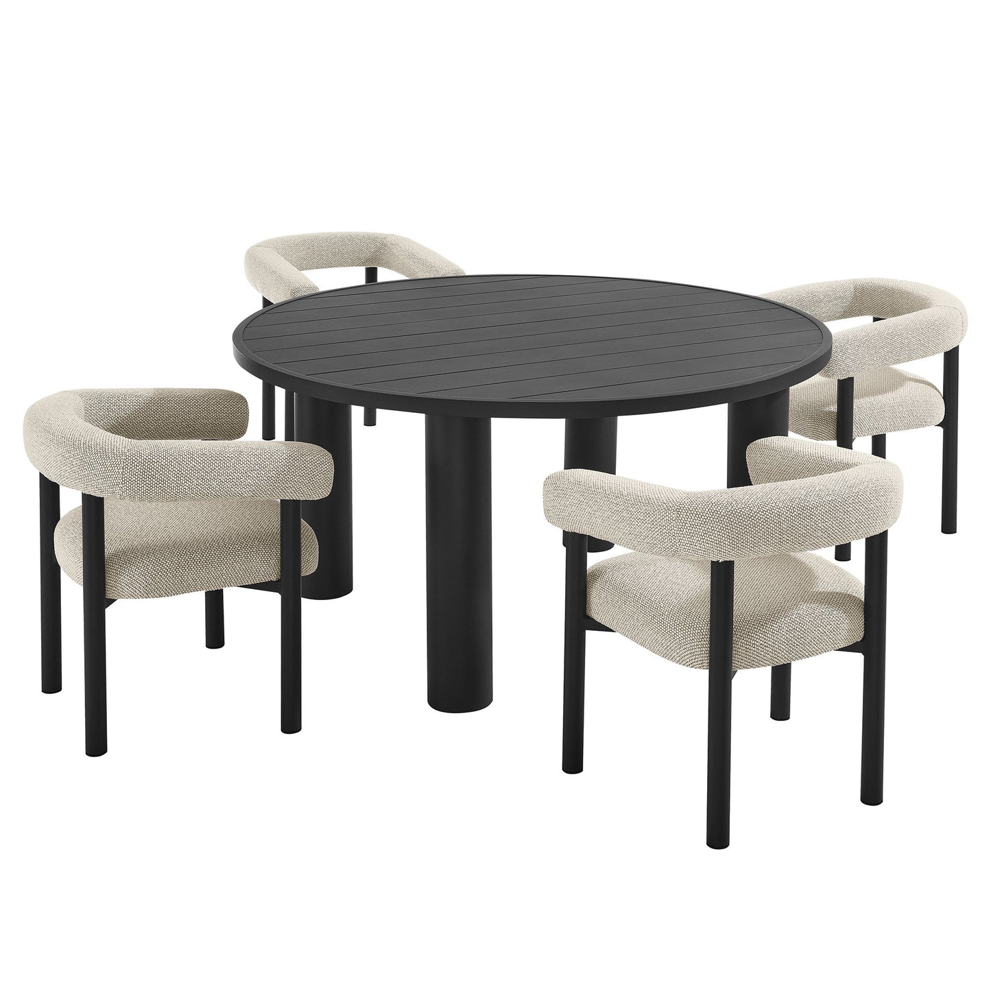 Nautica 5-Piece Round Table and Chairs Set