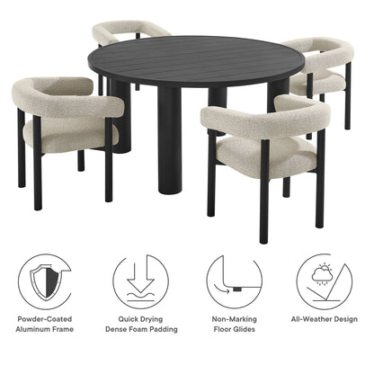 Nautica 5-Piece Round Table and Chairs Set