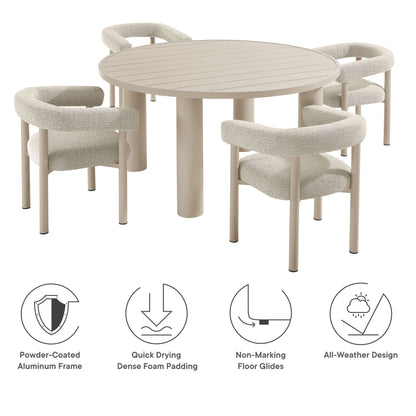 Nautica 5-Piece Round Table and Chairs Set