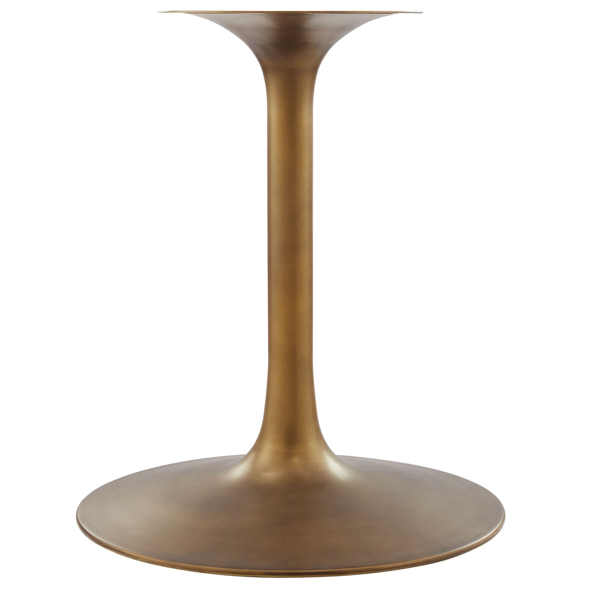 Lippa Round Pedestal Dining Table by Modway, bronze-gold pedestal, round top on Tampa Home & Garden Store
