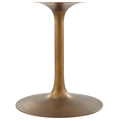 Lippa Round Pedestal Dining Table by Modway, bronze-gold pedestal, round top on Tampa Home & Garden Store