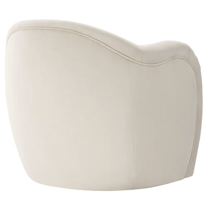 Compose Performance Velvet Accent Chair cream velvet with curved back and piping by Modway on Tampa Home & Garden Store