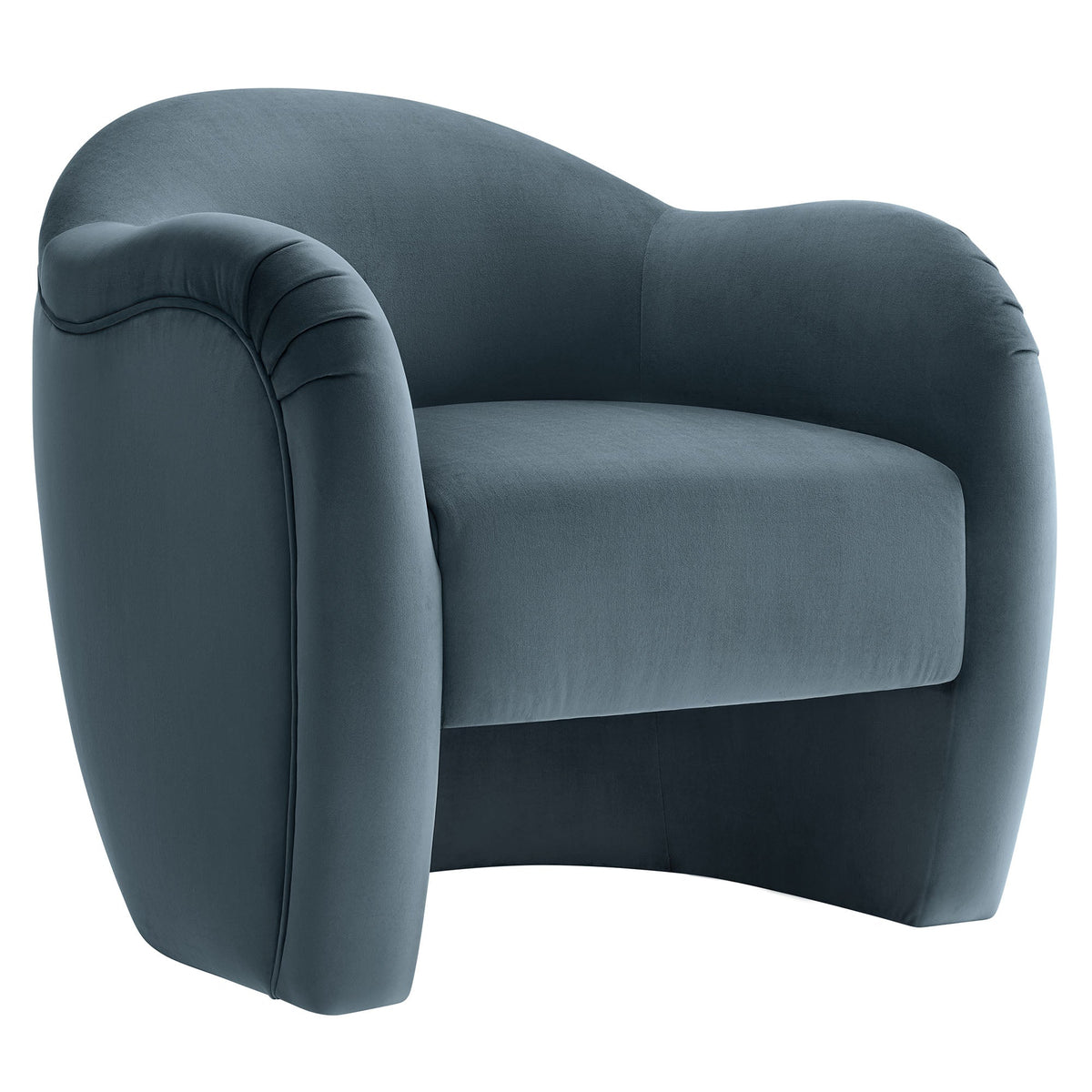 Compose Performance Velvet Accent Chair by Modway, teal blue velvet with curved arms on Tampa Home & Garden Store