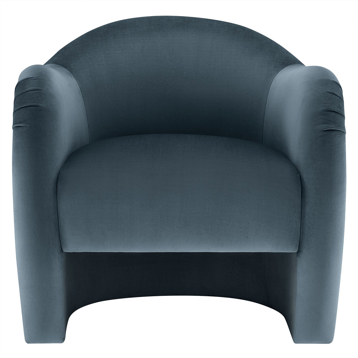 Compose Performance Velvet Accent Chair in deep blue velvet upholstery by HouseOfZazla on Tampa Home & Garden Store