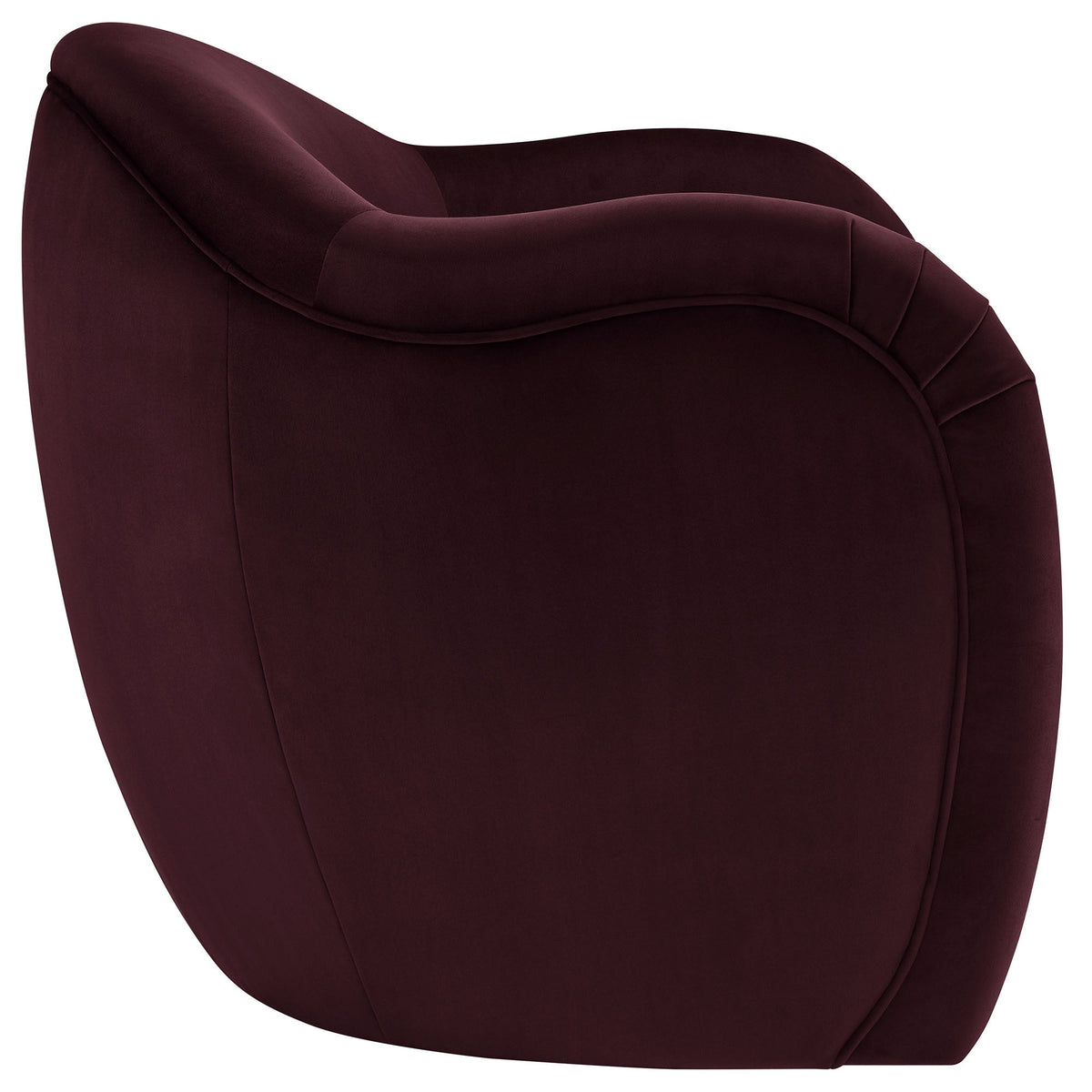 Compose Performance Velvet Accent Chair by Modway, burgundy velvet with curved silhouette on Tampa Home & Garden Store