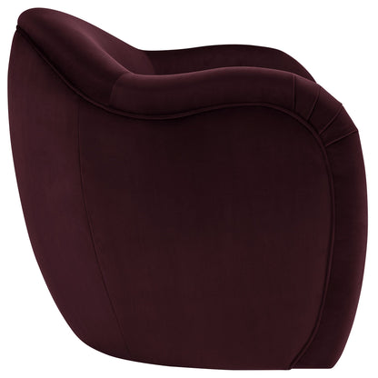 Compose Performance Velvet Accent Chair by Modway, burgundy velvet with curved silhouette on Tampa Home & Garden Store