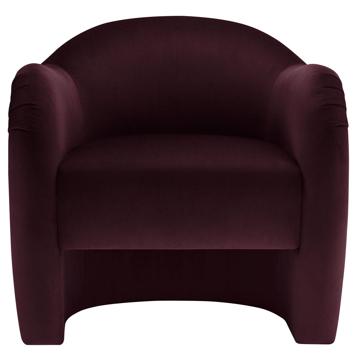 Compose Performance Velvet Accent Chair by Modway in burgundy with curved back and arms on Tampa Home & Garden Store