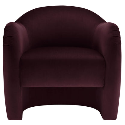 Compose Performance Velvet Accent Chair by Modway in burgundy with curved back and arms on Tampa Home & Garden Store