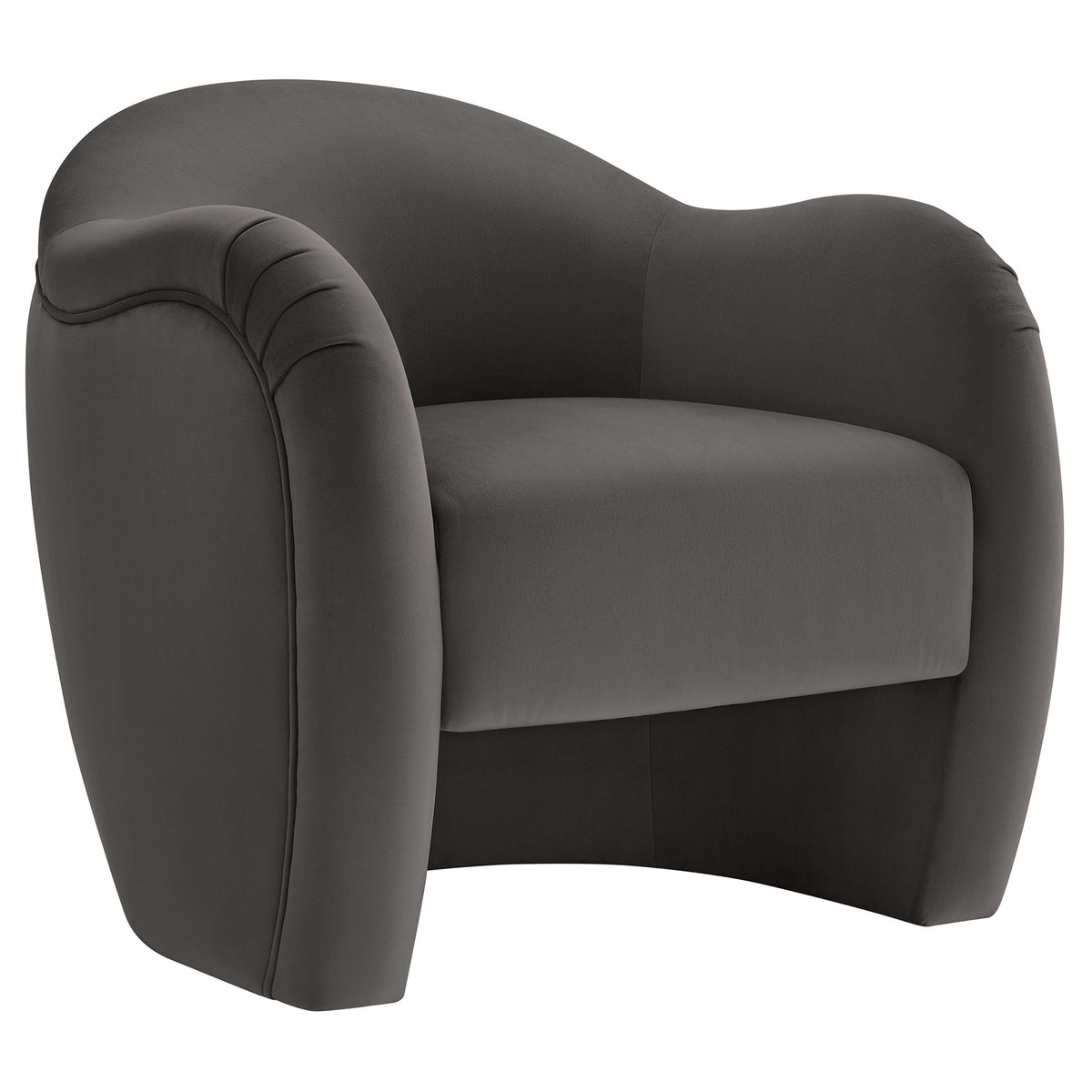 Compose Performance Velvet Accent Chair gray velvet with curved arms by Modway on Tampa Home & Garden Store