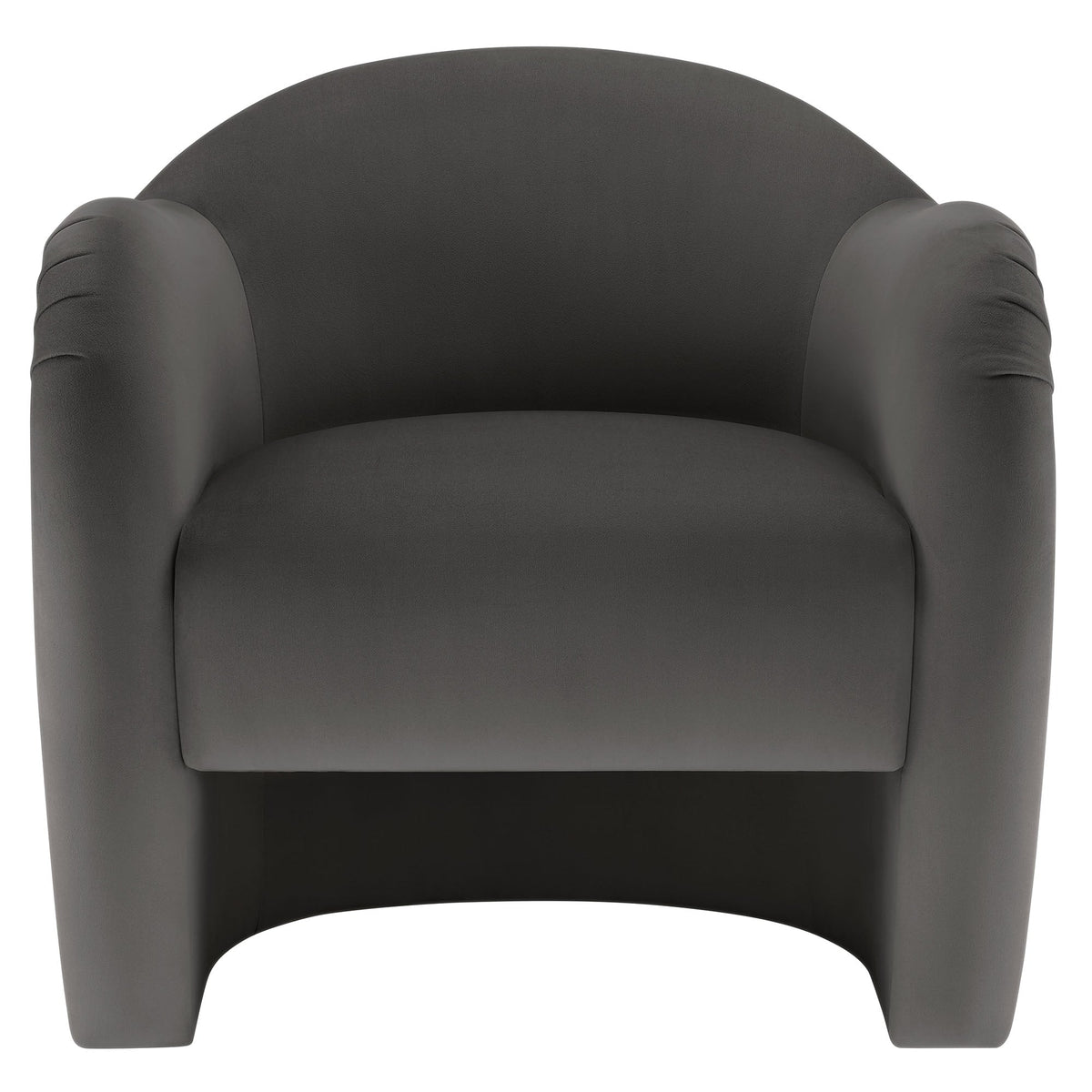 Compose Performance Velvet Accent Chair by Modway, charcoal gray velvet with rounded arms on Tampa Home & Garden Store