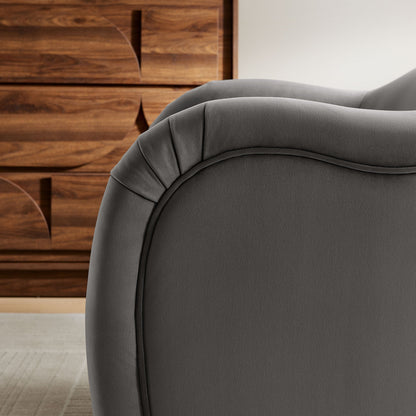 Compose Performance Velvet Accent Chair by Modway in gray velvet with curved seam detailing on Tampa Home & Garden Store