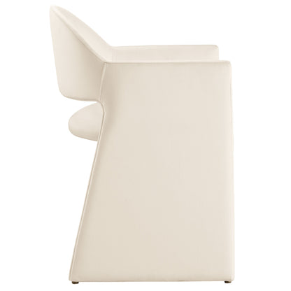 Talia Performance Velvet Dining Armchair by Modway, ivory velvet upholstery on Tampa Home & Garden Store