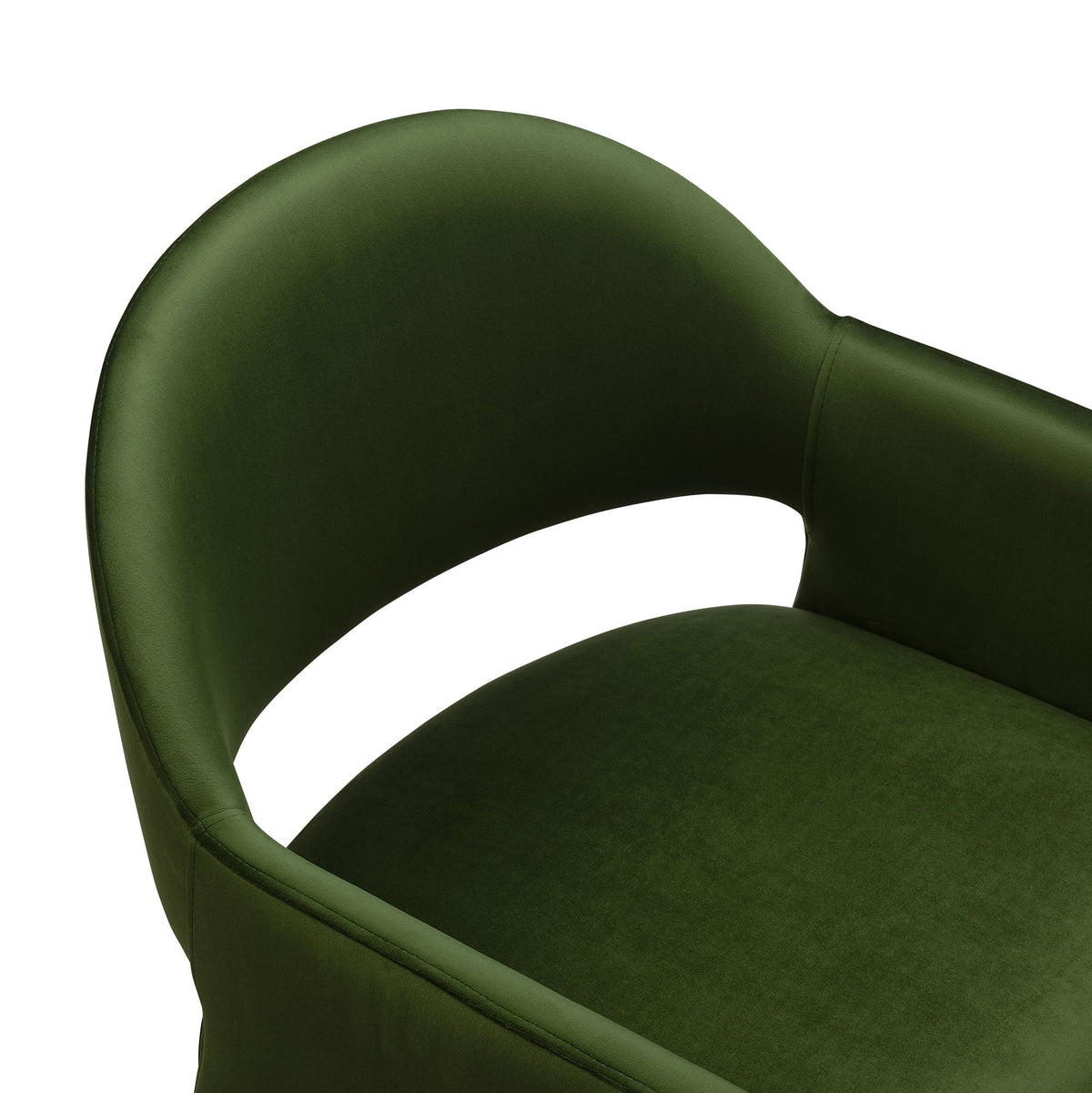 Talia Performance Velvet Dining Armchair emerald green velvet curved arms Modway on Tampa Home & Garden Store