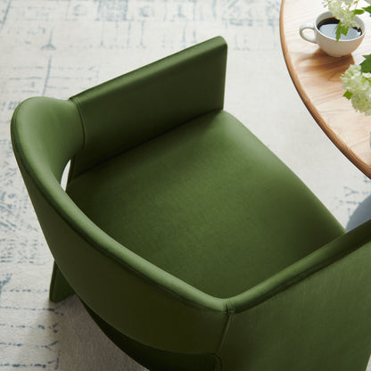 Talia Performance Velvet Dining Armchair by Modway in green velvet upholstery on Tampa Home & Garden Store