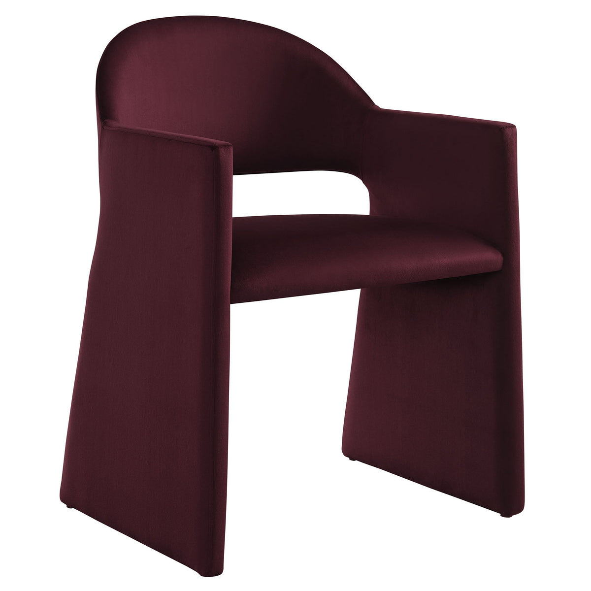 Talia Performance Velvet Dining Armchair burgundy by HouseOfZazla on Tampa Home & Garden Store