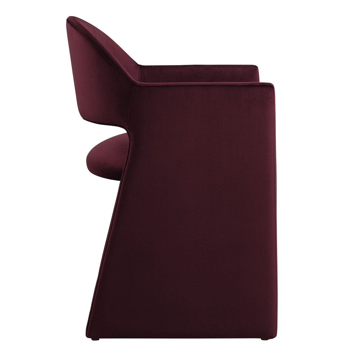 Talia Performance Velvet Dining Armchair burgundy velvet by HouseOfZazla on Tampa Home & Garden Store