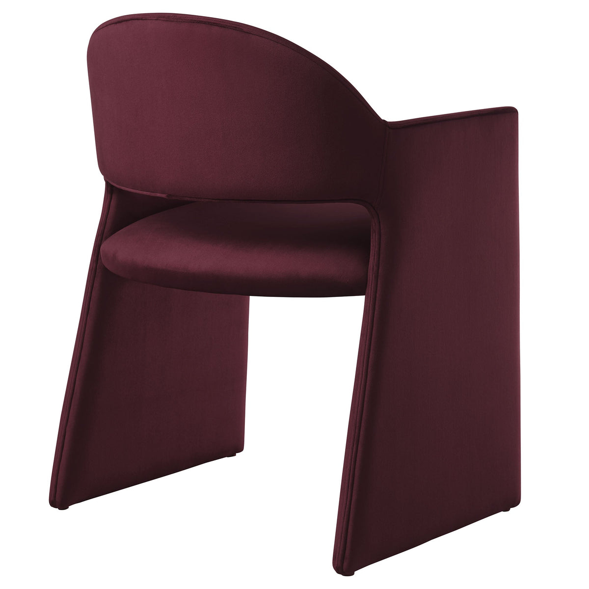 Talia Performance Velvet Dining Armchair by Modway, burgundy velvet, 2 chairs on Tampa Home & Garden Store